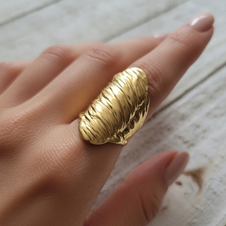 Evie 18k Gold Plated Open Ring