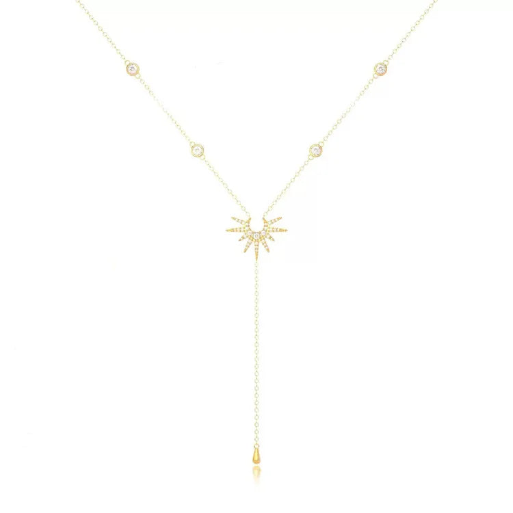 Fashionable Long Tassel Y-Chain Necklace For Women Beach Vacation Style Sexy Drop Earrings Alloy Material Craft