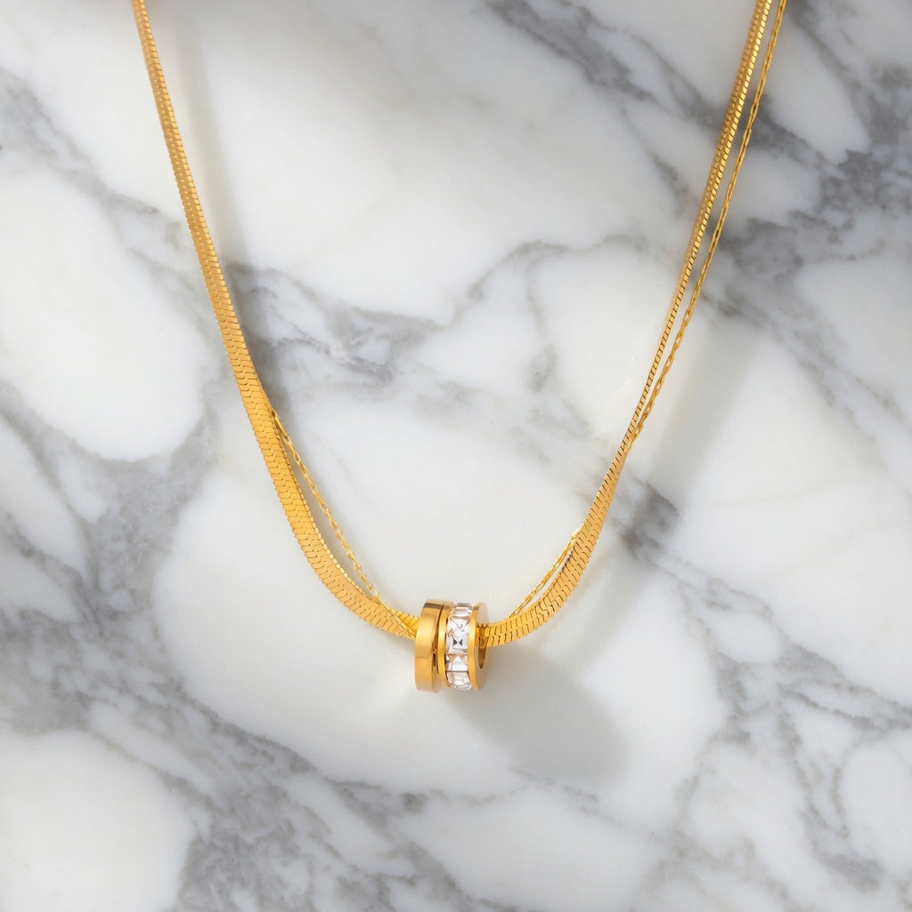 18K gold plated Stainless steel necklace