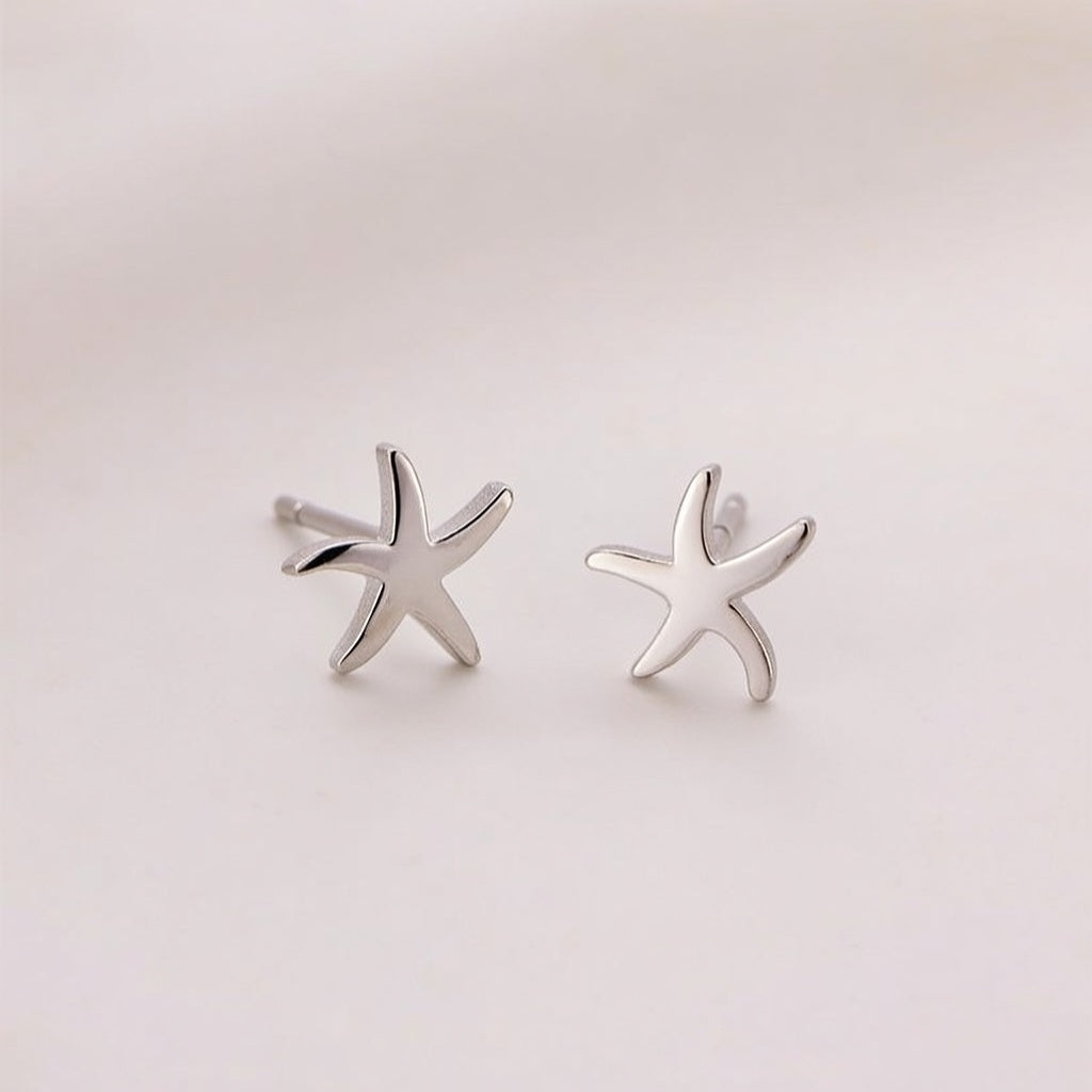Daily Mini Stud Earrings Stainless Steel 18K Gold Plated Vacuum Electroplating