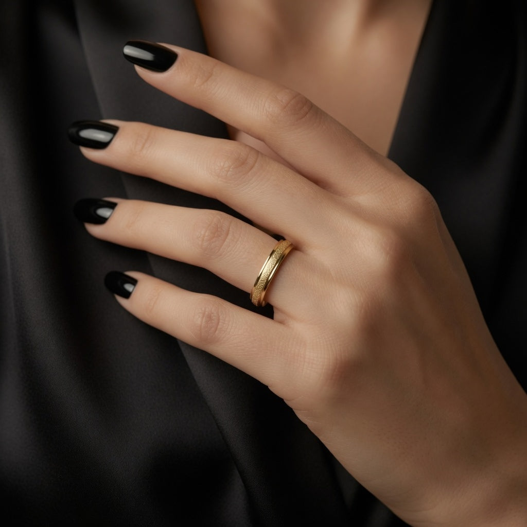 18K gold plated Stainless steel finger ring