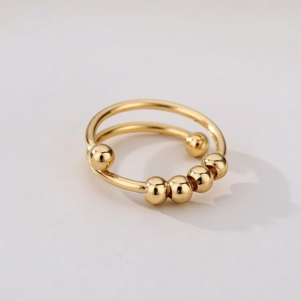Sway Balls Non-Titanium Steel Geometric Ring ( FITS like 6/7)